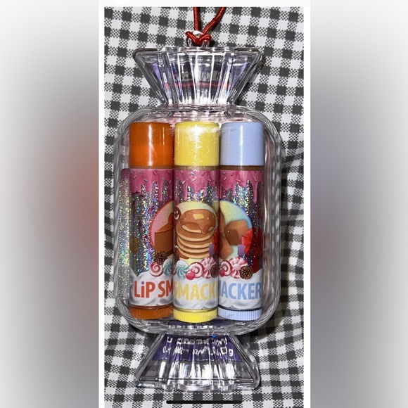 Lip Smacker 3Pcs In A Candy Plastic Case. New - Picture 1 of 4